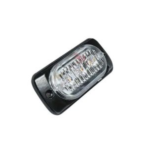 3 LED Warnleuchte Notfall Frontblitzer Blitzlicht Schlank Licht Amber 12v 24v