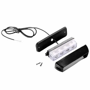 4 LED Warnleuchte Notfall Frontblitzer Blitzlicht Licht Amber 12v 24v