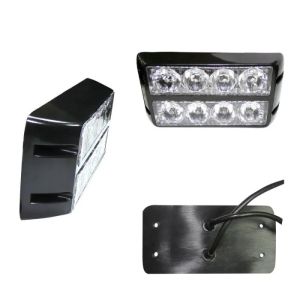 8 LED Doppelreihe Warnleuchte Notfall Frontblitzer Blitzlicht Amber 12v 24v