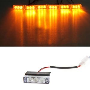 6 x 3 LED 12v 24v Warnleuchte Notfall Frontblitzer Blitzlicht Strobe Licht Amber Lkw Auto