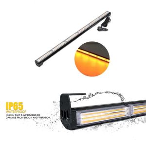 120w COB LED BAR Kühlergril Blitzlicht Warnleuchte Notfall Strobe Leuchte Bernstein 12V 24V