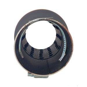 Auspuffblende Endrohr Silber Schwarz Sport 185mm 