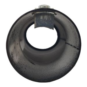 Auspuffblende Endrohr Silber Schwarz Sport 168mm Universal