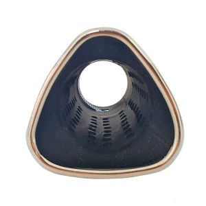 Auspuffblende Endrohr Silber Schwarz Sport 168mm Universal