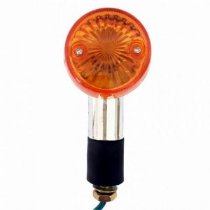 Motorcykel ATV Glödlampa Blinkers Bärnsten Krom 12v 120mm