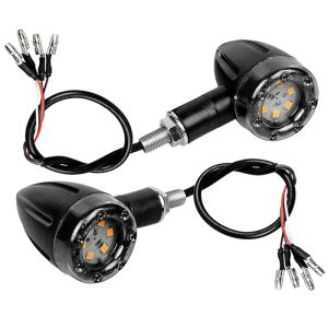 LED Motorcycle Motorbike Indicator Marker Lights 12v Orange Red