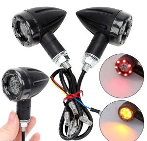 LED Motorcycle Motorbike Indicator Marker Lights 12v Orange Red