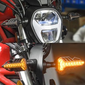 LED Motorrad Blinker DRL Licht 12v Orange 