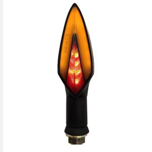 LED Motorcycle Motorbike Turn Signal DRL Lights 12v Orange Red E11