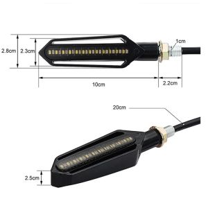 LED Motorcycle Motorbike Turn Signal DRL Lights 12v Orange Red E11