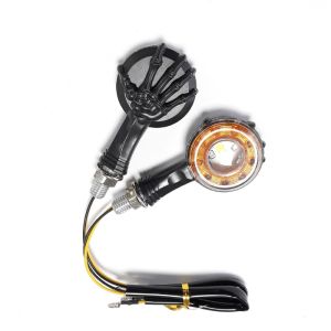 LED Motorsykkel ATV Blinklys  DRL Oransje 12v Rund