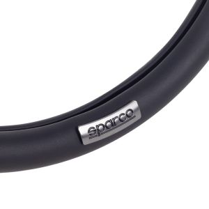 Housse de Volant Universal Noir Bleu Eco Cuir Caoutchouc