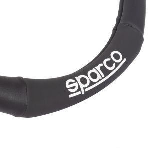 Steering wheel cover Universal Black 36mm Rubber Eco Leather