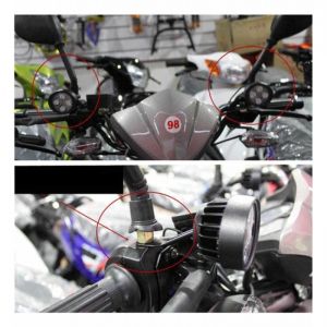 LED Redonda Motocicleta Luces de trabajo 12-30V 32W