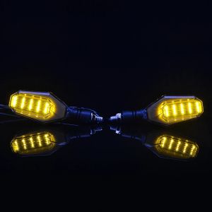 LED Motorrad Blinker DRL Licht 12v Orange Weiß