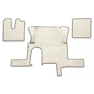 MAN TGA Automat Beige Leder Matten Fußmatten Autoteppiche LKW