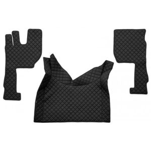 VOLVO FH Fußmatten Automat Schwarz Leder Matten Autoteppiche LKW 2009-2013