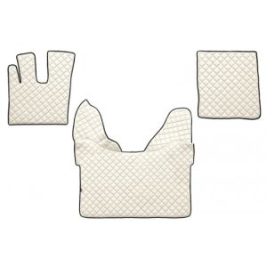 DAF XF 106 Automat Beige Leder Matten Fußmatten Autoteppiche LKW