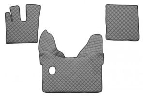 DAF XF 105 Handschaltung  Grau Leder Matten Fußmatten Autoteppiche LKW