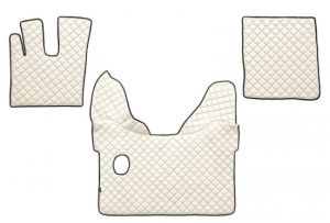 DAF XF 105 Handschaltung  Beige Leder Matten Fußmatten Autoteppiche LKW