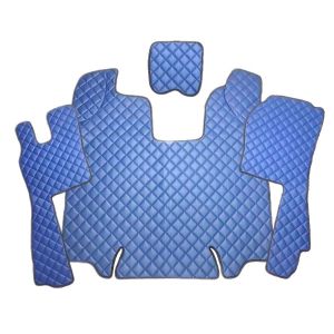 SCANIA R Automat 2009-2013 Blau Leder Matten Fußmatten Autoteppiche LKW