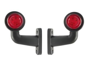 2 x 12V 24V MIni Markeringslys til tilhenger LED E9 