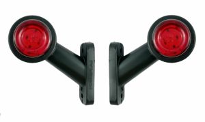 2 x 12V 24V MIni Markeringslys til tilhenger LED E9 