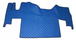 RENAULT GAMA T PLANCHER Fußmatten Automat Blau Leder Matten Autoteppiche LKW