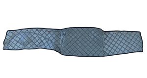 MAN TGA Armaturenbrett Abdeckung Grau Matten Eco Leder Autoteppiche LKW