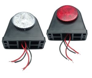 2 x 10 LED 12V 24V Feux Gabarit Arierre Rouge Blanc