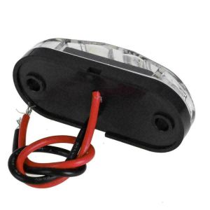 2 LED 12V Markeringslys Front Hvit 