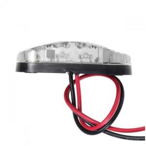 2 LED 12V Markeringslys Front Hvit 