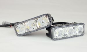 2 x 3 LED  Tagfahrleuchte PKW Nebel DRL Laufen Fahren Weiß  12V