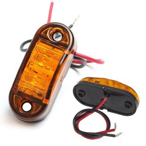 2 LED 24v Begrenzungsleuchten Umrissleuchten Gelb