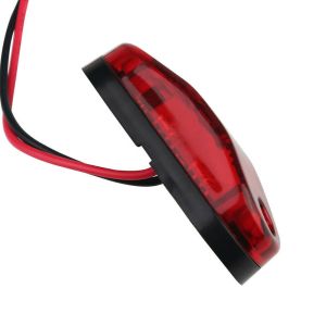 2 LED 12V Lămpa Gabarit Latura Rosu