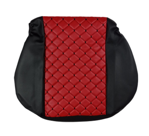 2 x Setetrekk til Mercedes Actros MP4 Lastebil Svart Rod Lær