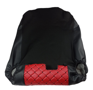 2 x Setetrekk til Mercedes Actros MP4 Lastebil Svart Rod Lær