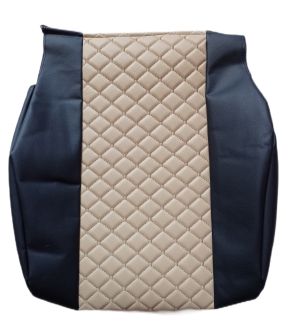 2 x Setetrekk til Mercedes Actros MP4 MP3 2009-2015 Lastebil Svart Beige Lær