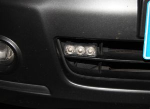 2 x 3 LED  Tagfahrleuchte PKW Nebel DRL Laufen Fahren Weiß  12V