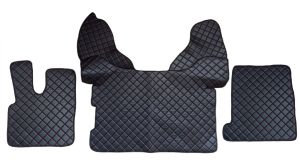 DAF XF 106 Automat Schwarz Leder Matten Fußmatten Autoteppiche LKW