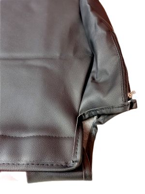 Cubre Asientos para DAF XF 105 Camiones Negro Beige Cueros