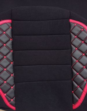 Cubre Asientos para MAN TGX Camiones Negro Rojo Cueros-Textil