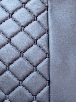 Bilklädsel för DAF XF 105 Lasbil Svart Gra Läder