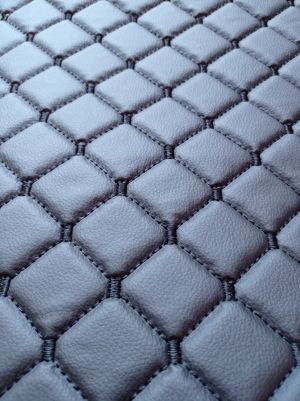 Bilklädsel för DAF XF 105 Lasbil Svart Gra Läder