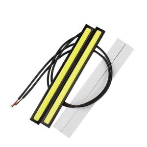2 X 14sm LED  COB Streifen  Tagfahrlicht DRL Beleuchtung Wasserdicht 12V Weiß
