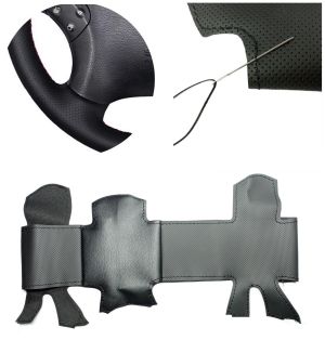 Lenkrad Abdeckung Für MERCEDES E-Klasse W211 2002-2009 Öko-Leder Zum Nähen