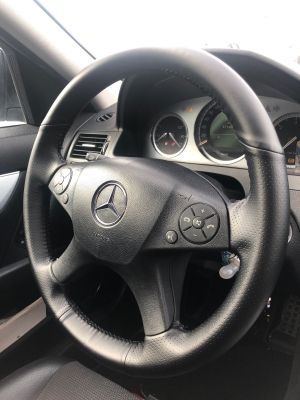 Lenkrad Abdeckung Für MERCEDES C-Klasse W204 2001-2007 Öko-Leder Zum Nähen
