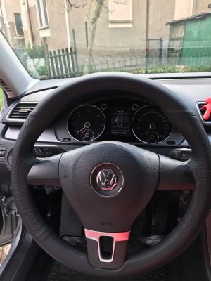 Capacul volanului pentru VW PASSAT B7 Amarok Polo Eco Piele 2011-2014 Pentru cusut