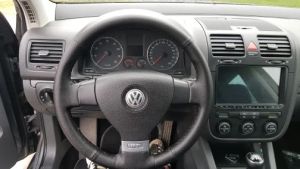 Lenkrad Abdeckung Für VW PASSAT B6,Jetta 5,GOLF 5,Tiguan Öko-Leder Zum Nähen