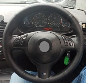 Capacul volanului pentru BMW E39 E46 E53 Eco Piele Pentru cusut